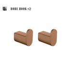 ensemble accessoires salle bain or rose brossé porte serviette savon gobelet moderne