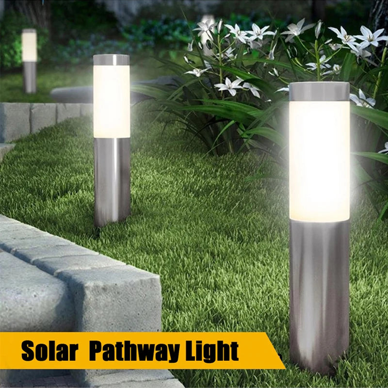 lampe solaire moderne argentée adhésive éclairage extérieur ip65 led vacances patio jardin