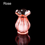 vases résine couleur bleue rose jaune mini paysage décoration jardin moderne