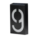 lumière solaire numéro rue ip65 led moderne adhésif extérieure porte villa blanc noir