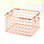 Comparaison des tailles S et L du panier de rangement en fer forgé