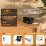 applique murale led rechargeable noir contemporaine capteur infrarouge télécommande chambre coucher étude entrée