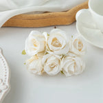 fleurs artificielles soie roses blanches couronne mariage romantique décoration intérieure anniversaire baby shower