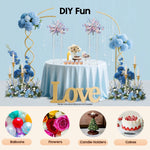 supports décoratifs transparents géométriques modernes événements pack 10 différentes couleurs