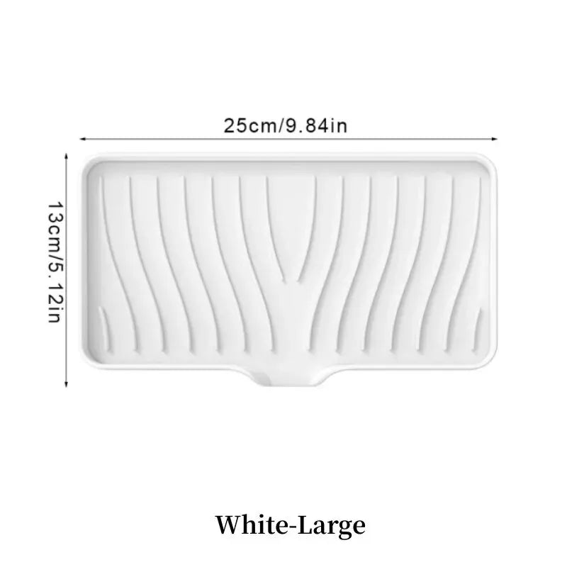 support savon silicone moderne rayures ondulées gris blanc noir vert