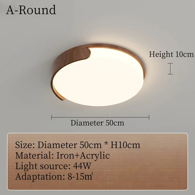 lampe moderne acier inoxydable blanc bois formes arrondies minimaliste(touchless switch)
