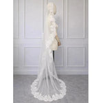 voile mariée blanc dentelle fine classique mariage catholique translucide unique femme adulte espagnol