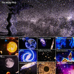 Projecteur planétarium sur table de nuit