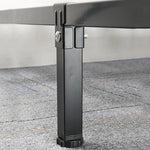 supports pied lit métal fer noir vis serrage industriel meubles réglables hauteur ajustable fond
