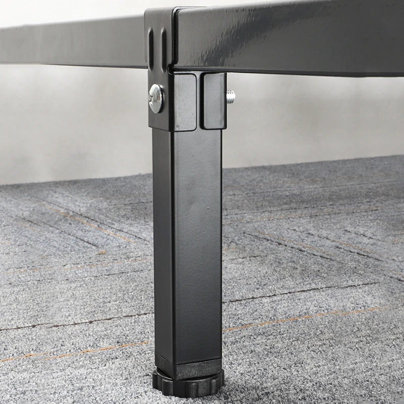 supports pied lit métal fer noir vis serrage industriel meubles réglables hauteur ajustable fond