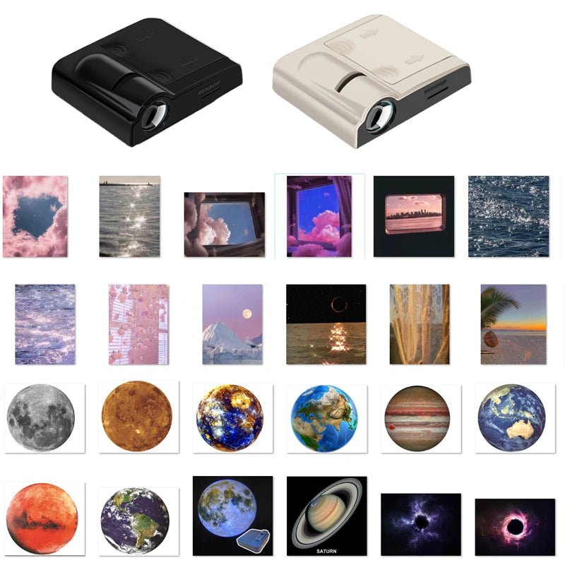 projecteur lumière ambiance nuit plage galaxie aurore couchant photos accessoires festifs lentilles moderne