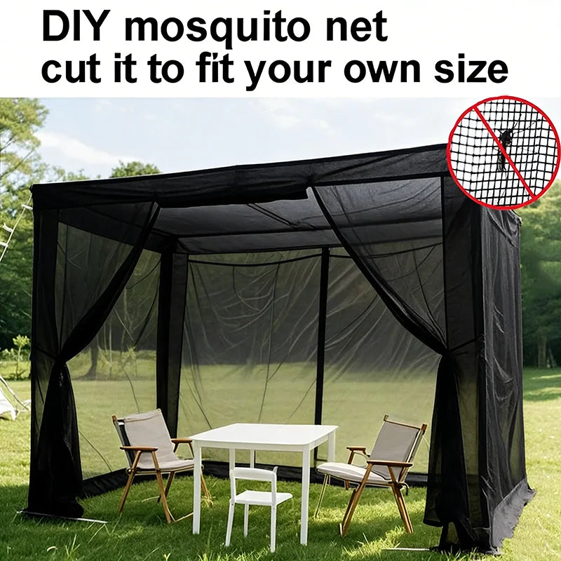 filet anti moustiques polyéthylène noir blanc vert transparent 2x3m 3x5m 3x15m camping extérieur voyage