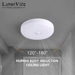 éclairage led plafonnier détecteur mouvement blanc moderne facile garage couloir