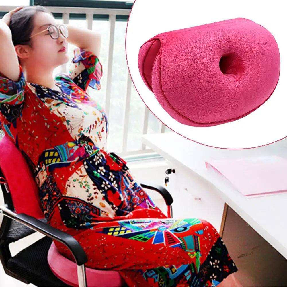 coussin donut mousse mémoire forme coussin siège dossier rose doux moderne