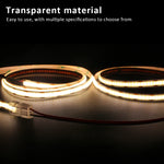 connecteur led transparent sans motif cob smd clip fixation câble raccordement pragmatique ip20 ip65