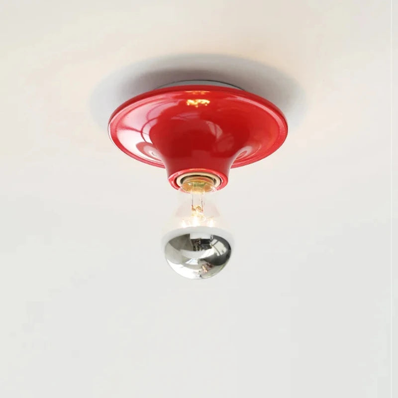 lampe murale moderne rouge fixée mur ampoule led transparente minimaliste chambre coucher