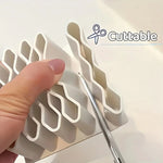 organisateur compartiments blanc tubes pinceaux stylos cartes sd câbles rangement minimaliste utilitaire