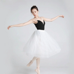 jupe tutu blanc classique polyester multi couches danseuses junior femme longueur mi molletSizeMode: Coupe