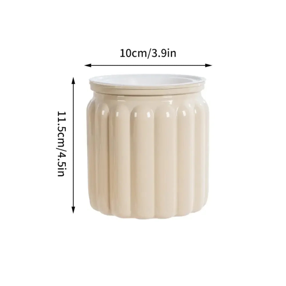 Cache pots transparent gris moderne rayures verticales plante intérieure fleur pot auto arrosage
