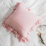 coussins volants coton blanc rose bleu doux moderne lit respectueux environnement