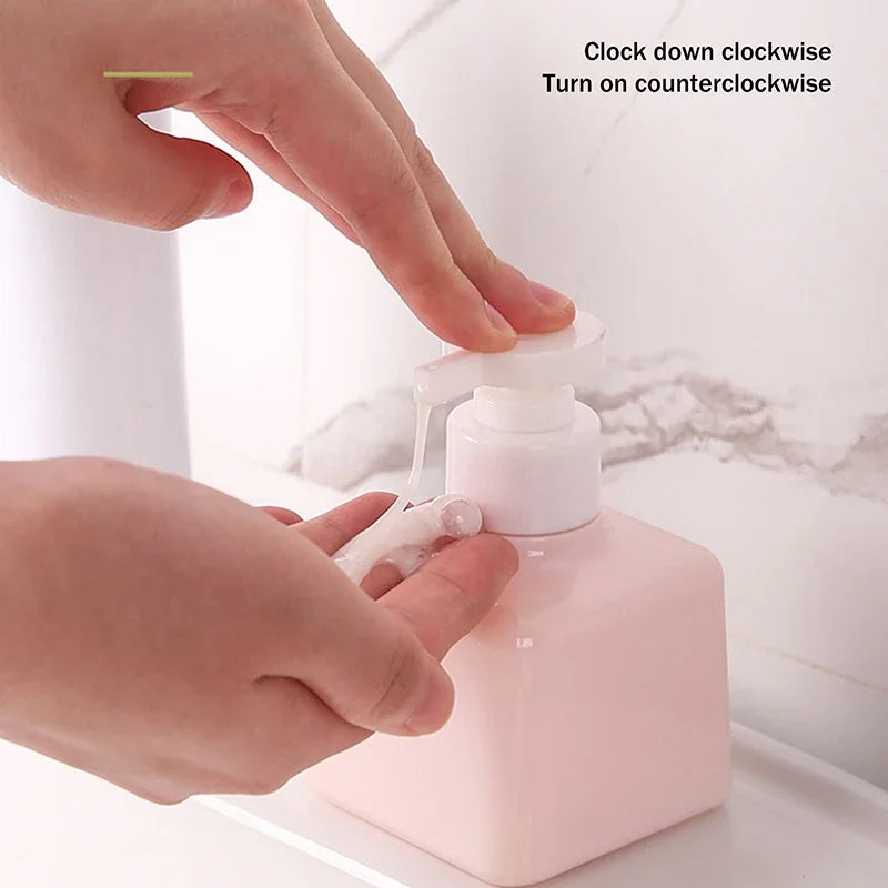 flacons savon liquide 200ml 300ml vert rose blanc mat modernes minimalistes rechargeables voyage
