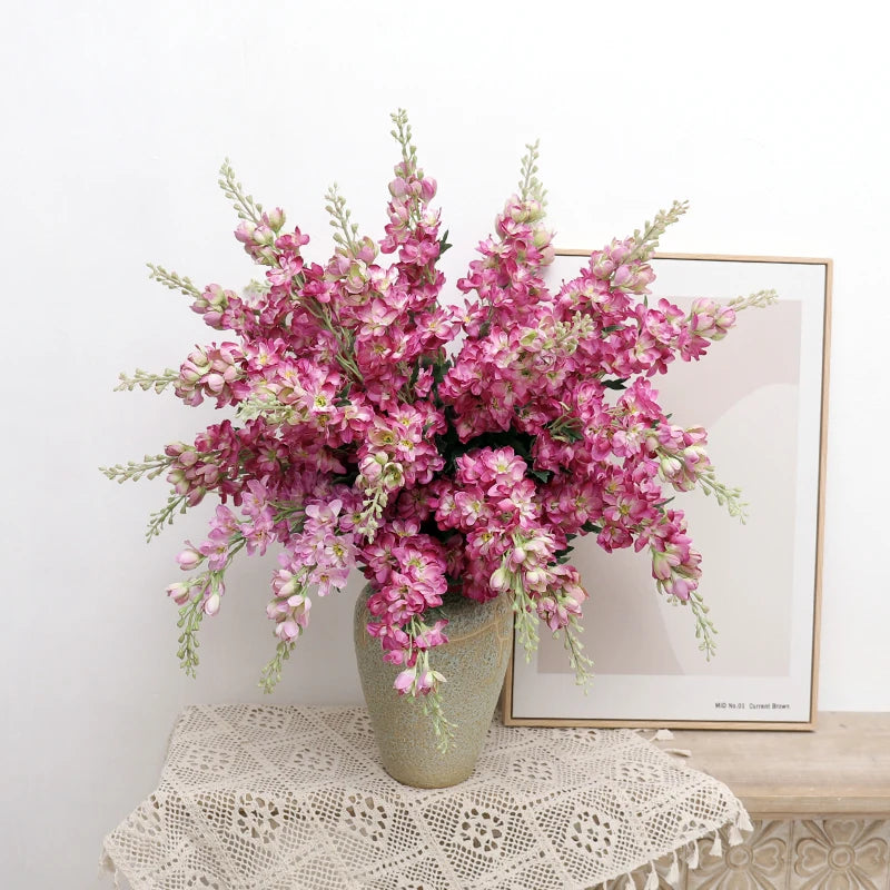 bouquet artificiel fleurs blanc rose violet moderne vaseintérieurDecoration maison