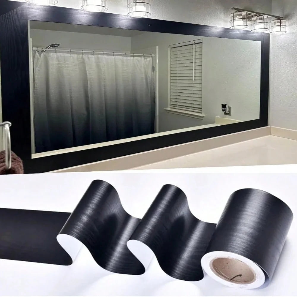 ruban adhésif autocollant effet bois moderne 5m large 10cm blanc noir marron pvc autoadhésif