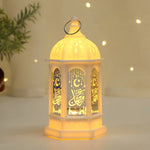 décorations ramadan lanternes or rouge noir blanches arabesques traditionnelles led vacances İslamiques