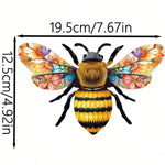 sculpture abeille métal couleur noir jaune artisanal extérieur intérieur motifs floraux papillon
