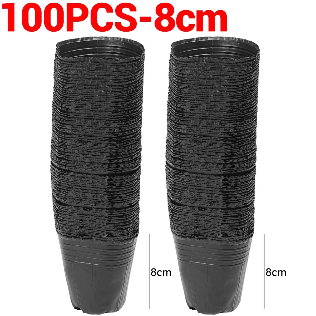 pots fleurs noirs opaques bacs pépinière plastique simples utilitaires plantes 13 10 cm