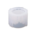 support bougie silicone mold blanc rayures verticales moderne diy époxide résine trousseau crafting matériaux