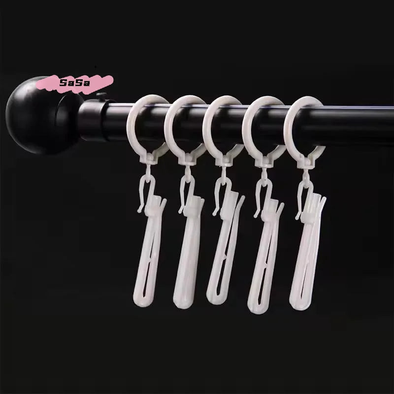 rideau polonais moderne rayures horizontales blanc gris opacité clips barre suspension coton haute qualité