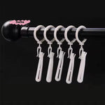 rideau polonais moderne rayures horizontales blanc gris opacité clips barre suspension coton haute qualité