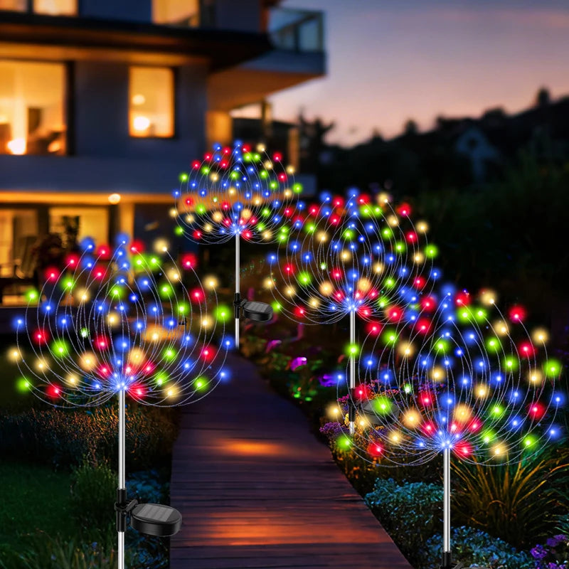 guirlande lumineuse solaire multicolore blanc boules lumineuses moderne décoration patio piscine camping mariage