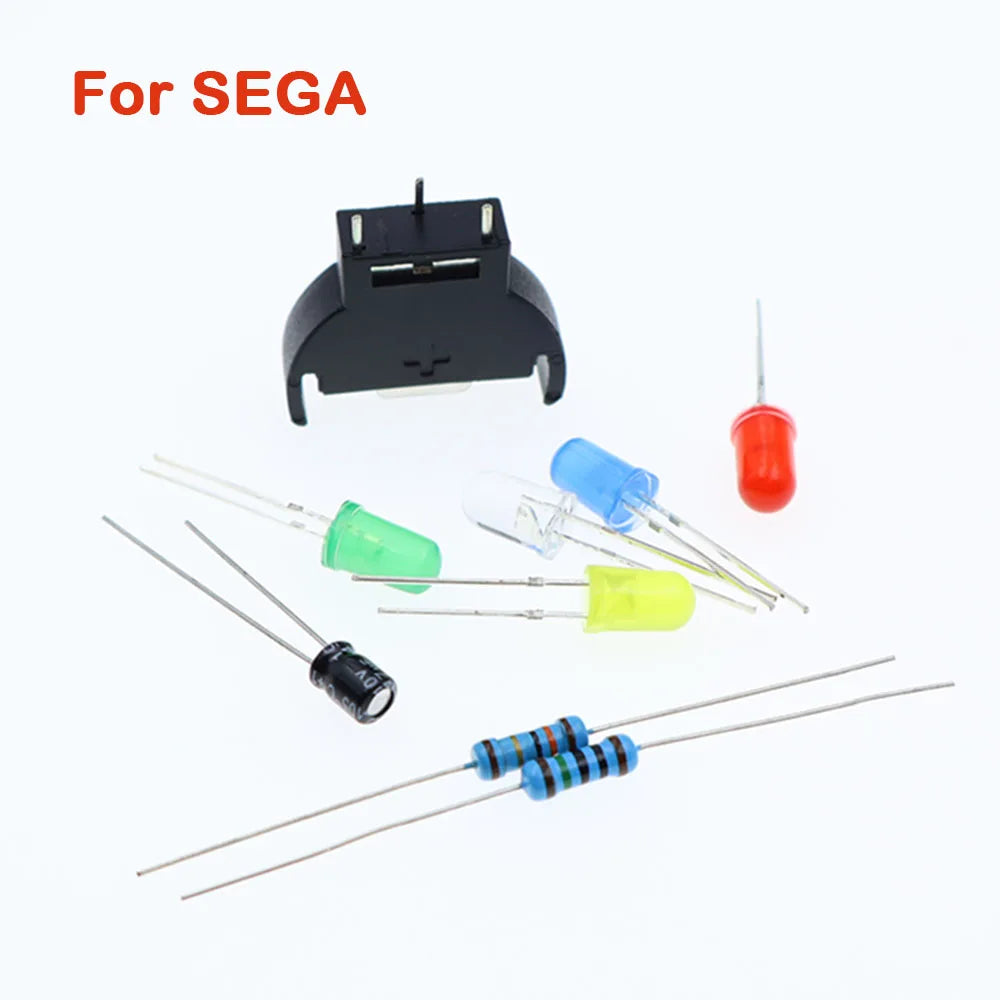 support jeu vidéo noir clips métalliques led rechargeable sega ngc batterie