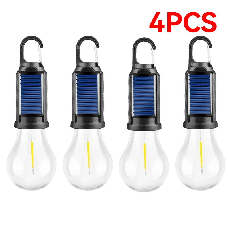 ampoule led solaire rechargeable portable camping blanc noir filament moderne