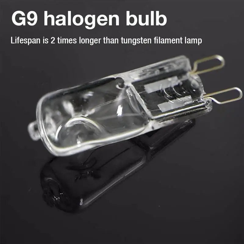 ampoule halogène g9 transparente éclairage intérieur cuisine four led clips métalliques lumière douce naturelle