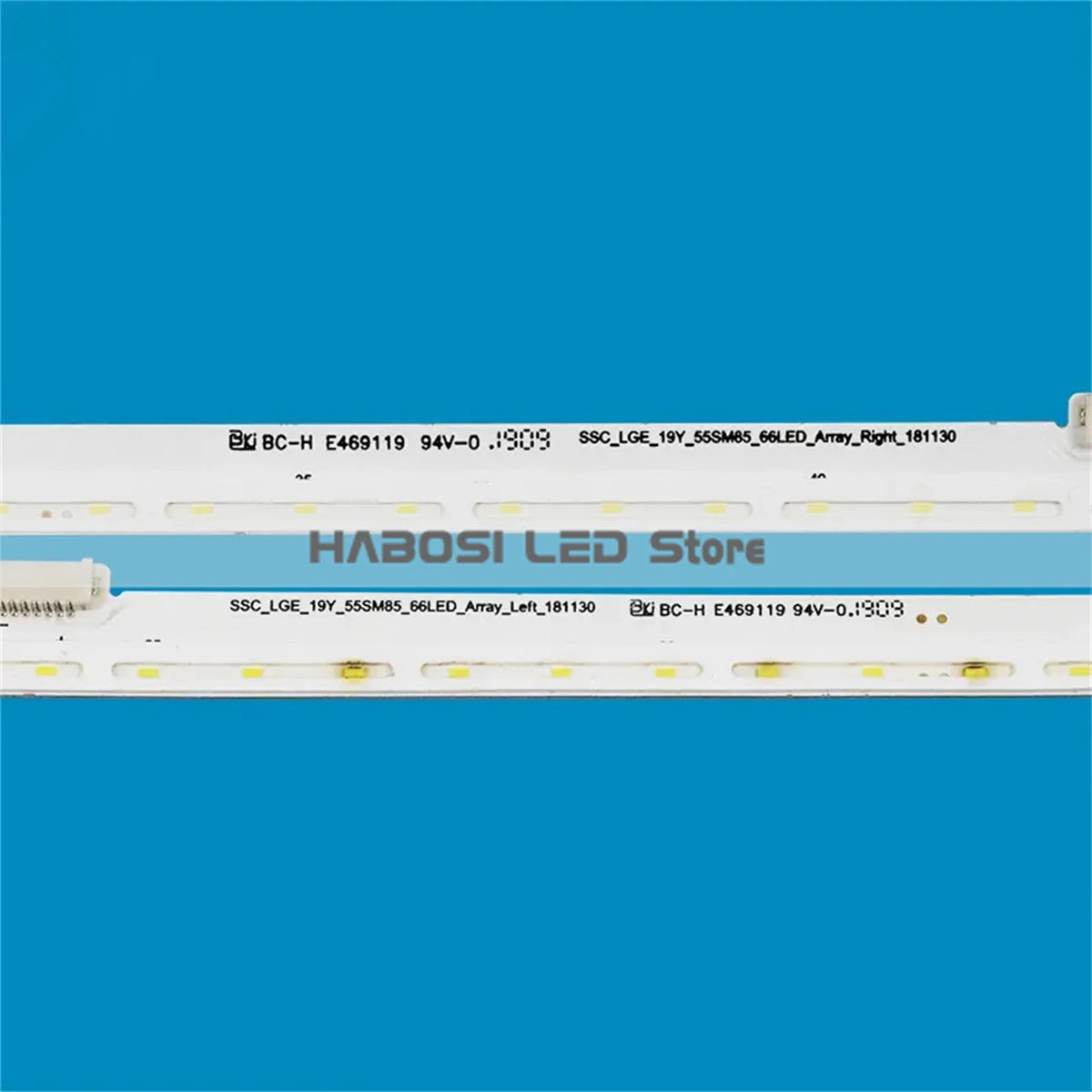 ruban led blanc adhésif moderne ligne leds lumineuses opaques deux pièces