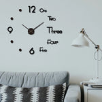 horloge murale moderne adhésive couleur noir rouge vert doré chiffres blancs points noirs transparente