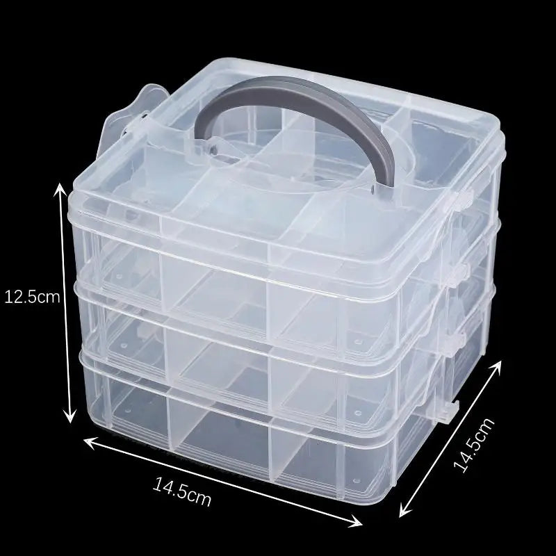 boîtes rangement transparentes moderne anti poussière anti humidité portables bijoux jouets