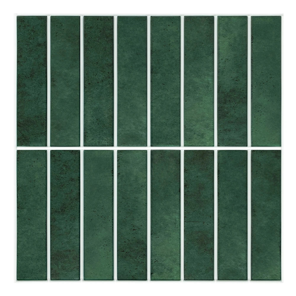 carrelage mural 3d vert foncé moderne adhésif isolation thermique chambre cuisine salon étanche