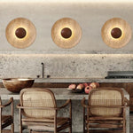 applique murale moderne pierre naturelle marron clair éclairage quotidien 25cm led salle manger chambre