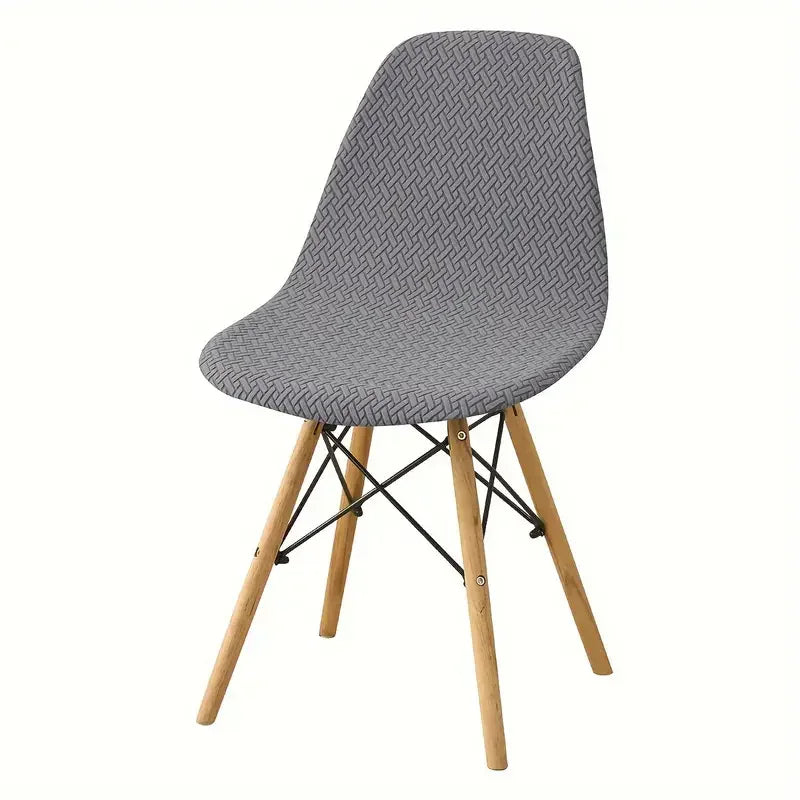 housse chaise extensible tissu motifs géométriques moderne vert gris noir festive mariage banquet