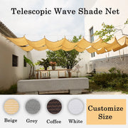 Filet d'ombrage rétractable blanc anti-UV pour terrasse, jardin et piscine - Protection solaire extérieure