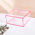 boîtes rangement transparentes réutilisables moderne vert bleu orange violet respectueux environnement pliables cosmétiques objets