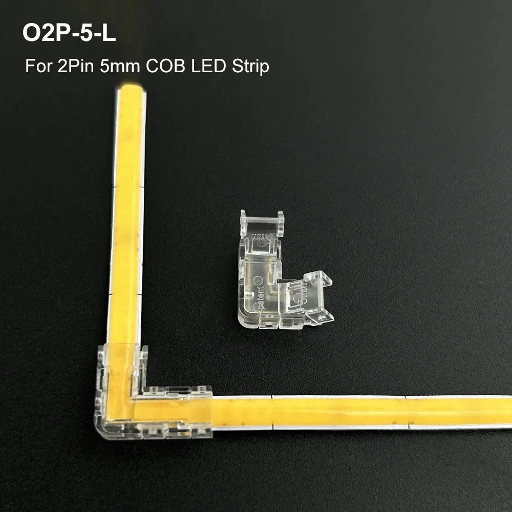 connecteur led transparent moderne clips intégré 24v basse tension broches led intégrées pratique