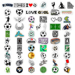 stickers football graphiques couleurs noires blanches vertes rouges bleues jaunes grises adhésifs sportifs physiques