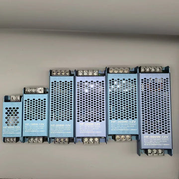 transformateur alimentation bleu perforé industriel 12v 24v 48v 100w 200w 300w 400w 500w