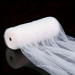 rideau tulle blanc transparent classique occasion mariage anniversaire noël transparent 50m