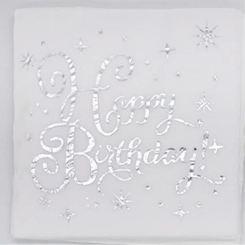 serviettes papier blanc doré classiques occasions festives mariage anniversaire élégantes lignes dorées simples texture